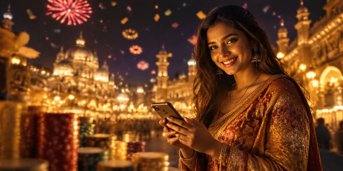 Lucknow Old City online rummy players at night